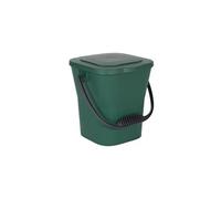 EDA - Seau à Compost 6 L - Mini Poubelle avec Couvercle - Fermeture Hermétique - Compact et Pratique - Vert