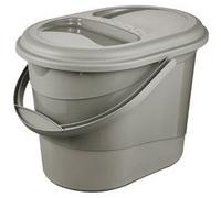 Seau à déchets bio 'elsa eco', 13 litres, stone grey