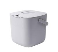 Seau à déchets de thé - Bac à th́é dè 6,5 L, portable, durable | Passoire à ŧhé à feuilles mobiles, conteneur poubelle avec poignée d́e couvercle, accessoires dë tḧé ďe cuisine, organisateur dė stocka