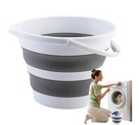 Seau à eau pliable, panier à linge compact avec poignée, pot à eau d'extérieur peu encombrant, portable et multifonction pour le nettoyage de la maison, le jardinage, le camping, le lavage de voiture