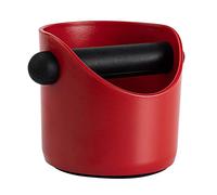 Seau à expresso pour ustensiles de café avec base antidérapante pour cuisine, rouge, 11 x 11 x 10,5 cm
