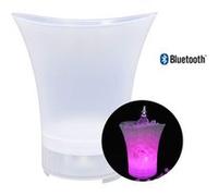 Seau à glace 5L Bluetooth avec haut-parleur et LED Blanc G