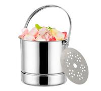 Seau à Glace à Champagne, Seau à Glace pour Bar | Seaux à en Acier Inoxydable avec poignée,Cuve à Boissons | Les seaux à vin de Grande capacité comprennent Une passoire pour la bière, Les