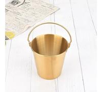 Seau à glace compact et portable en acier inoxydable pour collations, frites et boissons froides, multi-usages, 1000 ml (1800 ml)