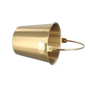 Seau à glace en acier inoxydable avec poignées, petit gobelet à frites portable pour frites, pépites de poulet, bière froide, bar KTV, collation, 700 à 1800 ml (700 ml, doré)