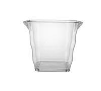 Seau à Glace en Acrylique Transparent Blanc avec poignée, récipient de Refroidissement for Champagne, vin et bière, Fournitures de fête for Bar KTV(Plum)
