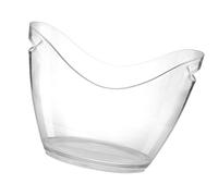 Seau à glace en plastique transparent pour bouteilles de vin ou de champagne, décoration de bar 8 l