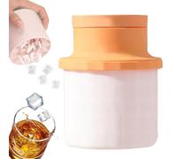 Seau à glace en silicone, moule rond pour congélateur, tasse 2 en 1 avec double couche, de refroidissement en silicone flexible, refroidisseur portable avec style moderne, accessoire de bar à do