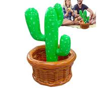 Seau à glace gonflable - 45 x 45 x 72 cm | Refroidisseur de boisson gonflable de palmier Accessoires de piscine à bière | Refroidisseur de cactus gonflable, porte-gobelet en forme de cactus pour