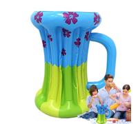 Seau à glace gonflable - Refroidisseur de bière gonflable en PVC pour les fêtes - Grand conteneur de boissons en PVC, décorations de fête portables pour barbecue, plage et célébrations