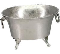 Seau à glace Home ESPRIT argenté aluminium 45 X 36,5 X 26 cm