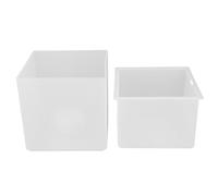 Seau à glace LED 3,5 L grande capacité carré double couche RVB lumière pour fêtes poutres maison matériau PP