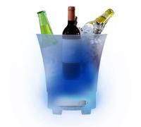 Seau à Glace LED, Seau à Glace éclairé de Grande capacité de 7 L, Haut-parleur Rechargeable aux Couleurs RVB Changeant avec 4 Modes, Conteneurs de Bouteilles de Boisson