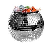Seau à glace miroir disco - Récipient refroidisseur de boisson de 3 L, support de boisson brillant | Multifonction et élégant pour fête, bar, décoration pour cocktails, rassemblements de champagne