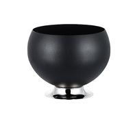 Seau à glace pour fêtes, bol à champagne épais en acier inoxydable - Seau à boisson nordique lisse avec base sur pied - Grande capacité - Doré - Taille L (noir moyen)