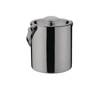 Seau à glace professionnel double paroi avec couvercle gris titane 1 L