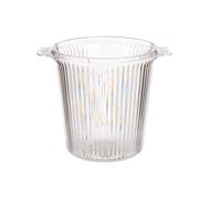 Seau à glace rayé en plastique transparent collection LEKNES