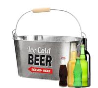 Seau à glace - Refroidisseur de boissons | Poubelle à glaçons | Seau à glaçons idéal pour les fêtes, les barbecues et les baars - Bouteilles de refroidissement pour canettes de bière ou boissons