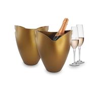 Pulltex Seau à glace/Seau à Champagne - Doré - Acrylique