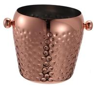 Seau à glace Seau à vin, Lot de 3 seaux à glace portables en acier inoxydable for boissons, en cuivre, for Moscow Mule, for refroidir les tasses, for faire des glaçons, for faire des fêtes, en or rose