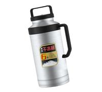 Seau à Glace Sèche Thermo Pot Pot de Stockage de Glace Sèche Conteneur de Stockage de Glace for RV Restauration Événements Restaurants en Plein Air Bars, Argent 6L/22