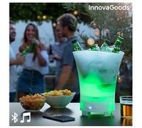 Seau à glaçons glace à lumière led avec haut-parleur rechargeable pour bouteille G