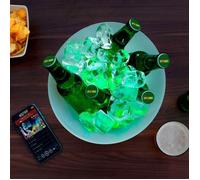 Seau à glaçons multifonctions - LED - Haut-parleur Bluetooth - 7 couleurs - Rechargeable - IPX4