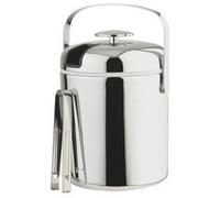 Seau à glaçons POLAR, acier inoxydable, 1,3 litre, noir
