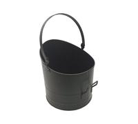 Seau à granulés - Acier galvanisé - Noir - D23cm