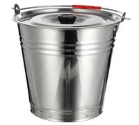 Seau à Lait de Pâturage avec Couvercle Grosse Capacité, en Acier | Poignée Stable, Moulage Monobloc, Usage Maison et Hôtels, Seau à Eau Glace Polyvalent