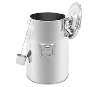 Seau à Lait en Acier Inoxydable de Grande capacité(14 L),avec Robinet et Couvercle hermétique,idéal pour Une Utilisation Milieu Rural.