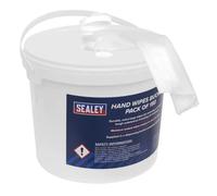Seau à lingettes pour les mains - Lot de 150