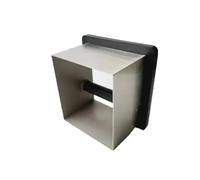 Seau À Marc De Café Intégré Au Bar, En Acier Inoxydable, Creux, Sans Fond, Carré, Outil De Barista, Résistant Aux Hautes Températures(Silver)