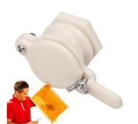 Seau à miel - Robinet d'écoulement en plastique - Kit de robinet de remplissage de miel - Dispositif de vidange facile - Valve de porte pour seau à miel - Fermeture robuste pour apiculture, salle à
