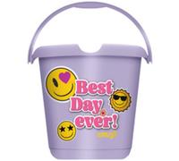Seau à motif 'ilvie emoji positiv', rond, 10 litres