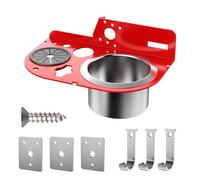 Seau à outils de grande capacité de 110 mm de diamètre avec design antidérapant pour échelles, peut contenir des marteaux et des rubans à mesurer, sac de rangement pour outils d'échelle