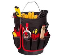 Seau à outils | Sac de ceinture multifonction avec plusieurs poches - Organiseur étanche pour outils de jardinage pour tournevis, niveaux, pinces, clés