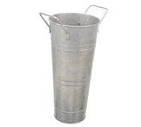 Seau à parapluie en fer noir Seau à fleurs en métal Support de parapluie pratique Seau à fleurs d'éveil Support de parapluie Pichet Vase Seaux à fleurs Décor Pot de fleurs Support de rangement vintage