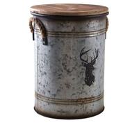 AUBRY GASPARD Tabouret et Seau à pellets