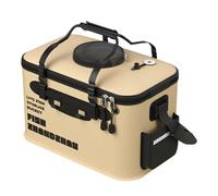 Seau à poisson - 40 x 25 x 22 cm Liivewell portable, équipement pliable en EVA, porte-appâts multifonction, support d'eau léger, récipient durable pour réservoir offshore lacs, sports de plein air