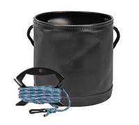 Seau à poisson portable intégré - Pliable - Avec corde colorée - Seau à eau