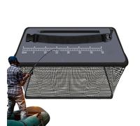 Seau à poissons - Grand panier flottant pour poissons pliable | Cage pour appâts en filet de pêche pliante, cage pour filet de pêche, panier de pêche carré pour pêche sur rochers et banch