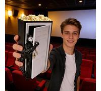 Seau à Popcorn 2026 Ghost Face, Bol à Popcorn Effrayant Pour Micro-Ondes, Récipient à Collation De Grande Capacité Pour Soirée Film D'horreur Pour Décoration De Fête (MulticolorE-9.84 in)