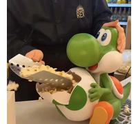 Seau à popcorn officiel universel Super Mario Galaxy Movie Yoshi, collection Egg Hugging, pour ranger les collations et les boissons, pour les fans de Mario B