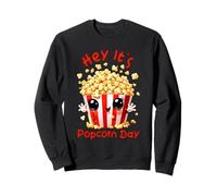 Seau à Popcorn pour la fête Nationale du Popcorn pour Les Amateurs de collations Sweatshirt