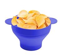 Seau À Popcorn - Récipients en Silicone avec des Poignées et un Couvercle | Récipients À Popcorn Réutilisables | Pour Fête Théâtre Carnaval Amateurs de Film Cookie Cinéma à la Maison