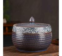 Seau à Riz, conteneur de Stockage de Riz, bac à Riz hermétique avec Couvercle, bac de Stockage de Haricots, maïs, blé, Flocons d'avoine (10 kg), réservoir de Stockage en céramiqu