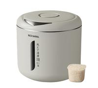 Seau à riz domestique - Boîte de rangement 6L/12L en PP alimentaire | Conteneur étanche anti-insectes et anti-humidité, bac de stockage 10-20 kg pour riz, céréales, farine, avoine, avec tasse à mesure