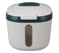 Seau à Riz Hermétique avec Couvercle, Matériau de qualité Alimentaire, Anti-insectes, Résistant à la Chaleur pour la Farine et le Grain (S Vert (5kg/11.0lb))