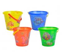 Seau à sable transparent (4 couleurs)